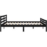  Okvir za krevet od masivnog drva crni 200 x 200 cm | shoptok.hr