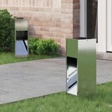  Solarna LED svjetiljka za stazu 2 pcs Srebrno Galvanizirano | shoptok.hr