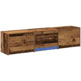 TV ormarić s LED rasvjetom Staro drvo 165 x 34 x 40 cm | shoptok.hr