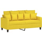  2-dijelni set sofa s jastucima svjetložuti od tkanine | shoptok.hr