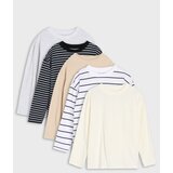 Sinsay Pamučne majice dugih rukava 5 pack | shoptok.hr