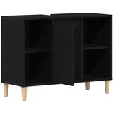 Ormarić za umivaonik crni hrast 80x33x60 cm inženjerski drvo | shoptok.hr