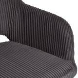 MID.YOU NASLANJAČ, les, kovina, tekstil siva | Shoptok.si