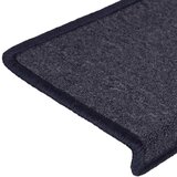 Prostirke za stepenice 15 kom 65x21x4 cm tamno sive i plave pravokutne rubove | shoptok.hr