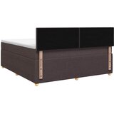  Boxspring krevet s madracem Tamno smeđa 140 x 190 cm Tkanina | shoptok.hr