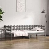  Dnevna postelja siva 80x200 cm trdna borovina, (20645572) Cene