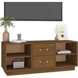 The Living Store ormarić smeđa boja meda 100 x 34 x 40 cm od masivne borovine | shoptok.hr