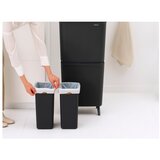 Brabantia Temno siv plastičen koš za smeti 25+10+10 l za ločevanje odpadkov SortUp Recycle Hi – | Shoptok.si