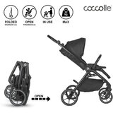 Coccolle Otroški voziček 2v1 Serry Jet črna in stolček za hranjenje Ziti | Shoptok.si
