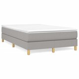 vidaXL Boxspring postelja z vzmetnico svetlo siva 120x190 cm blago Cene