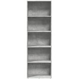  Regal za knjige boja betona 60x30x189 cm konstruirano drvo | Eponuda.ba