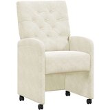  Trpezarijske stolice 2 pcs Krema 58 x 67 x 97 cm Baršun | shoptok.hr