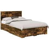  Konstrukcija postelje z vzglavjem Dimljeni oreh 120 x 200 cm, (5000103681) | Shoptok.si