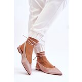 FS1 Tied Ballerinas With Rhinestones Beige Mavis | Eponuda.ba