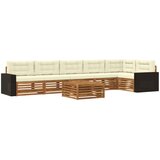  Set vanjskih sofa 7 pcs Prirodna i krem 79 x 79 x 37 cm | Eponuda.com