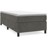 Maison Chic Posteljni okvir - Enojna postelja - Postelja za odrasle brez vzmetnice temno siv 80x200 cm žamet-J7875, (21772458) | Shoptok.si