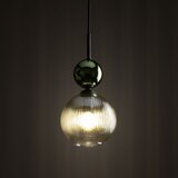  Visilica na sajli SOPHIA 1xE14/10W/230V crna/zelena/dimljeno-bež | Eponuda.com