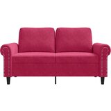  Dvosjed crvena boja vina 120 cm baršunasti | shoptok.hr