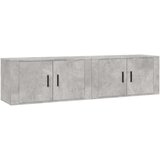  Zidni TV ormarići 2 kom siva boja betona 80x34 5x40 cm | shoptok.hr