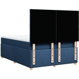  Krevet s oprugama i madracem plavi 160x200 cm od tkanine | shoptok.hr