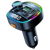  C22PD FM Transmiter za kola, Bluetooth, LED, 20W, Crni Cene