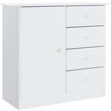 vidaXL Komoda ALTA bijela 77 x 35 x 73 cm od masivne borovine | shoptok.hr