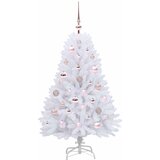  Umjetno božićno drvce s nogom Bijela 120 cm PVC i čelik | shoptok.hr