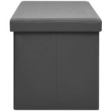  Sklopiva klupa za pohranu siva PVC | shoptok.hr
