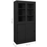  Uredski ormarić s kliznim vratima antracit 90x40x180 cm čelični | shoptok.hr