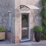  Nadstrešnica za vrata crna i prozirna 100x80 cm polikarbonat | shoptok.hr