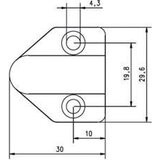 Assa Abloy effeff Kabelübergang, medenina, 30cm, 10318-30-----00, (20786863) | Shoptok.si
