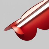 Thoro Rdeča aluminijasta LED viseča svetilka BISCUIT &amp;ndash; Slike