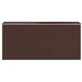  Vrtno spremište tamnosmeđe 192x440x223 cm pocinčani čelik | shoptok.hr