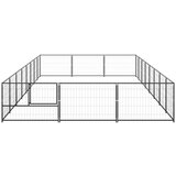  Kavez za pse crni 24 m² čelični | shoptok.hr