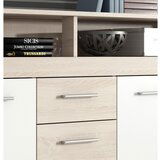 MID.YOU komoda, bela, hrast sonoma | Shoptok.si