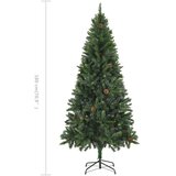 Umjetno božićno drvce sa šiškama zeleno 180 cm | shoptok.hr
