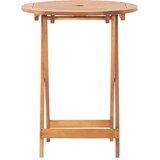  3-dijelni bistro set od tkanine i masivnog drva smeđesivi | shoptok.hr