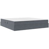  s madracem i skladištem Tamno siva 200 x 200 cm Baršun | shoptok.hr