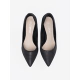 Shelvt Black suede stiletto pumps | Shoptok.si