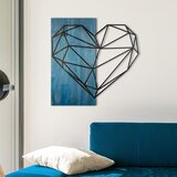 Wallxpert Sayvan-ı Huzur -1 - Blue, Black BlueBlack Decorative Wooden Wall Accessory Cene