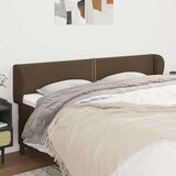  Vzglavje z ušesi temno rjav 183x23x78/88 cm blago, (20953302) | Shoptok.si
