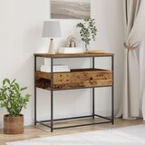 vidaXL Konzolni stol Staro drvo Drvo, Metal 75 x 40 x 75 cm Ekstra visok Cijene