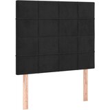  Posteljno vzglavje črno 100x5x118/128 cm žamet, (20951596) | Shoptok.si