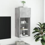 TV ormarić s LED svjetlima siva boja betona 40,5x30x90 cm | Eponuda.com