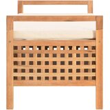  Klupa za pohranu od masivne orahovine 93 x 49 x 49 cm | shoptok.hr