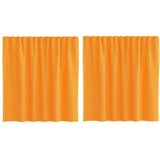 vidaXL Voile zavese z zankami 2 kosa oranžne 140x140 cm, (5000298180) | Shoptok.si