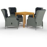  5-dijelni vrtni blagovaonski set svjetlosivi | shoptok.hr