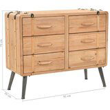 vidaXL Komoda s ladicama od masivne jelovine 91 x 35 x 73 cm | shoptok.hr