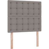  s madracem i skladištem Sivo-smeđa 90 x 190 cm tkanina | shoptok.hr
