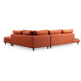 Atelier Del Sofa ugaona garnitura new tulip with pouf orange
